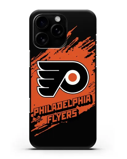 Чехол с надписью ХК Филадельфия Флайерз силиконовый для iPhone 16 Pro Max