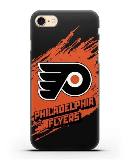 Чехол с надписью ХК Филадельфия Флайерз силиконовый для iPhone 8