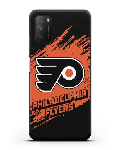 Чехол с надписью ХК Филадельфия Флайерз силиконовый для Xiaomi Poco M3