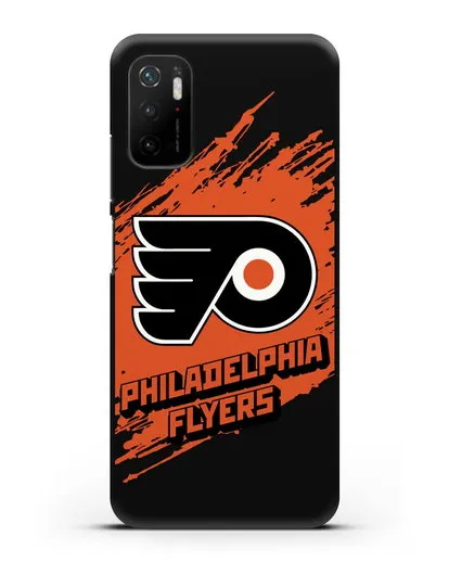 Чехол с надписью ХК Филадельфия Флайерз силиконовый для Xiaomi Poco M3 Pro