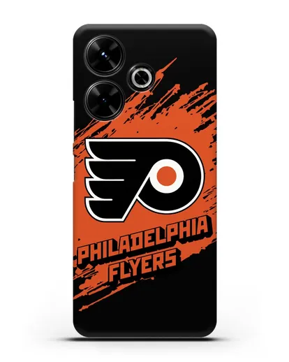 Чехол с надписью ХК Филадельфия Флайерз силиконовый для Xiaomi Poco M6
