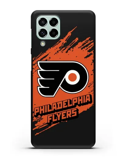 Чехол с надписью ХК Филадельфия Флайерз силиконовый для Samsung Galaxy M53 [SM-M536]