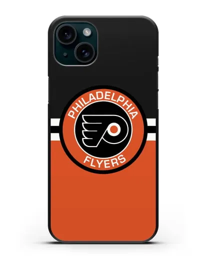 Чехол с символикой Philadelphia Flyers силиконовый для iPhone 15 Plus