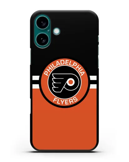 Чехол с символикой Philadelphia Flyers силиконовый для iPhone 16 Plus