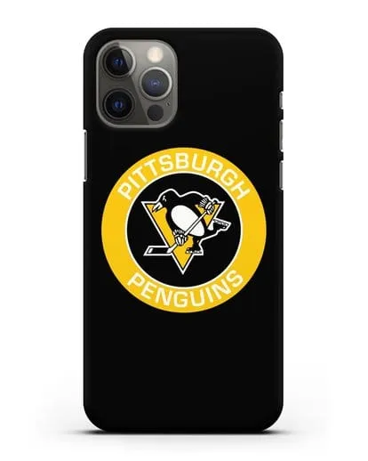 Чеxол с логотипом Pittsburgh Penguins силиконовый для iPhone 12 Pro