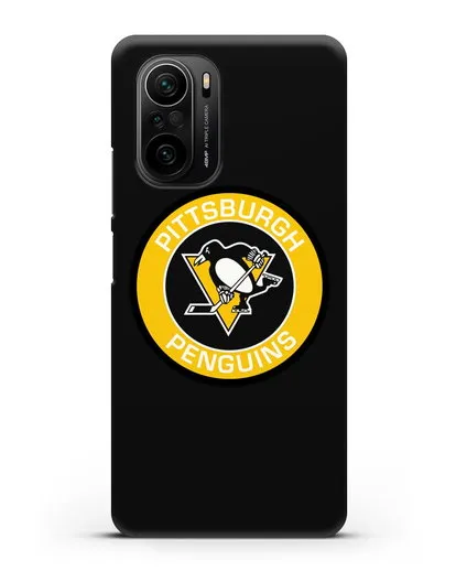 Чеxол с логотипом Pittsburgh Penguins силиконовый для Xiaomi Poco F3