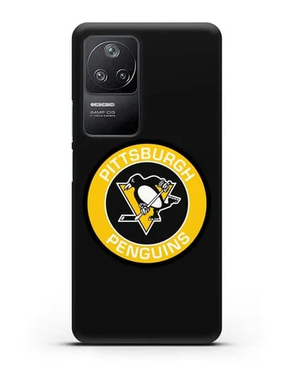 Чеxол с логотипом Pittsburgh Penguins силиконовый для Xiaomi Poco F4
