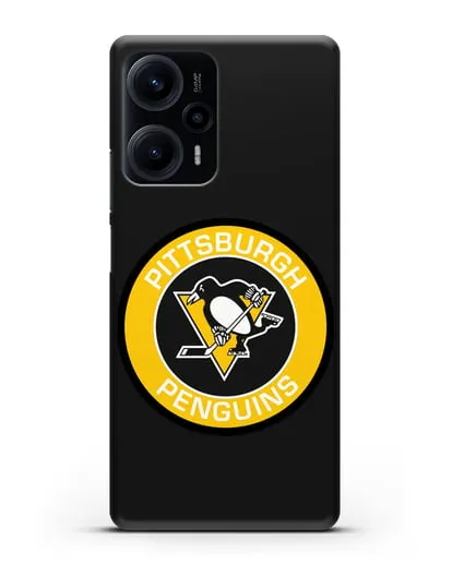 Чеxол с логотипом Pittsburgh Penguins силиконовый для Xiaomi Poco F5