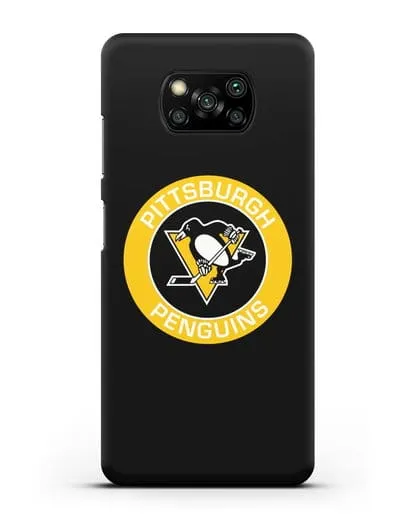Чеxол с логотипом Pittsburgh Penguins силиконовый для Xiaomi Poco X3