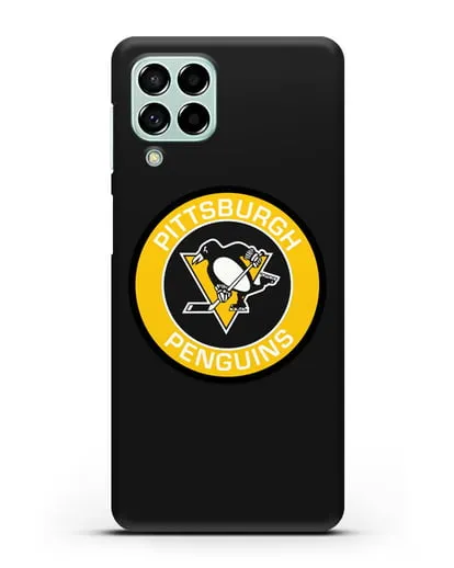 Чеxол с логотипом Pittsburgh Penguins силиконовый для Samsung Galaxy M53 [SM-M536]