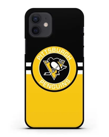 Чехол с символикой Pittsburgh Penguins силиконовый для iPhone 12