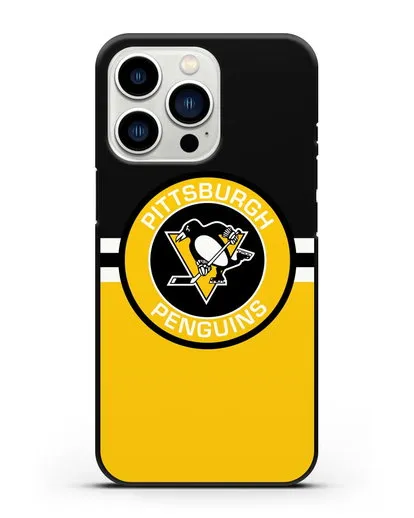 Чехол с символикой Pittsburgh Penguins силиконовый для iPhone 13 Pro