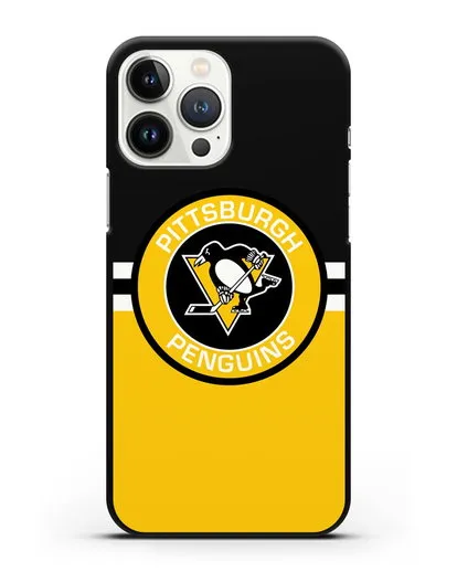 Чехол с символикой Pittsburgh Penguins силиконовый для iPhone 13 Pro Max