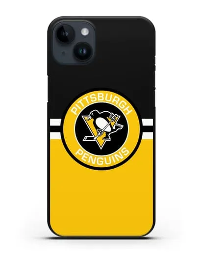 Чехол с символикой Pittsburgh Penguins силиконовый для iPhone 14 Plus