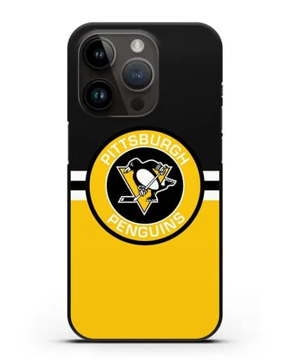 Чехол с символикой Pittsburgh Penguins силиконовый для iPhone 14 Pro