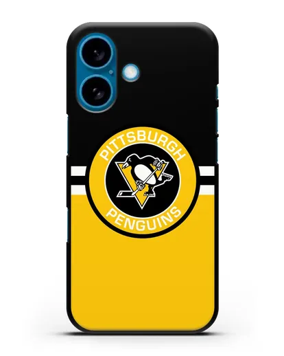 Чехол с символикой Pittsburgh Penguins силиконовый для iPhone 16