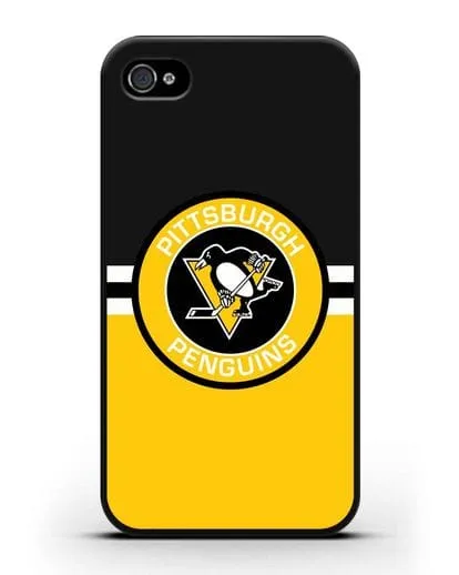 Чехол с символикой Pittsburgh Penguins силиконовый для iPhone 4/4s