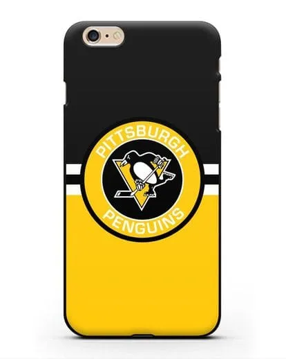 Чехол с символикой Pittsburgh Penguins силиконовый для iPhone 6s Plus