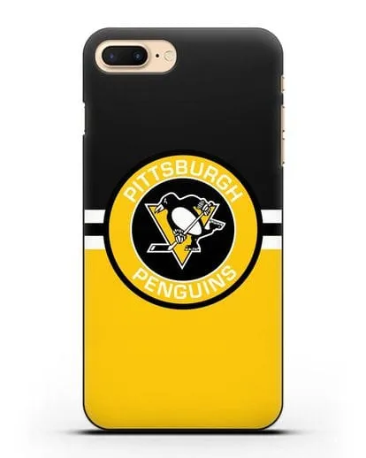 Чехол с символикой Pittsburgh Penguins силиконовый для iPhone 8 Plus