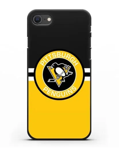 Чехол с символикой Pittsburgh Penguins силиконовый для iPhone SE 2020