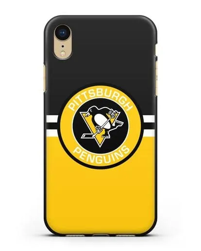 Чехол с символикой Pittsburgh Penguins силиконовый для iPhone XR