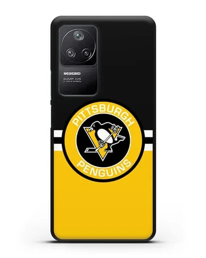 Чехол с символикой Pittsburgh Penguins силиконовый для Xiaomi Poco F4
