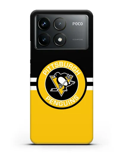 Чехол с символикой Pittsburgh Penguins силиконовый для Xiaomi Poco F6 Pro