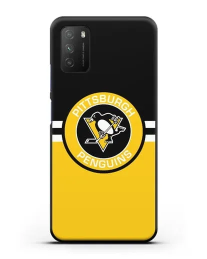 Чехол с символикой Pittsburgh Penguins силиконовый для Xiaomi Poco M3