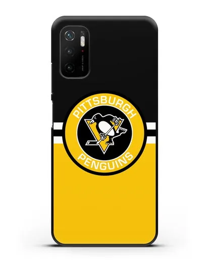 Чехол с символикой Pittsburgh Penguins силиконовый для Xiaomi Poco M3 Pro