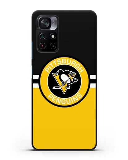 Чехол с символикой Pittsburgh Penguins силиконовый для Xiaomi Poco M4 Pro 5G