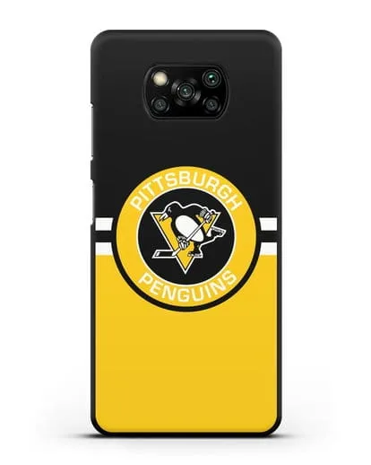 Чехол с символикой Pittsburgh Penguins силиконовый для Xiaomi Poco X3