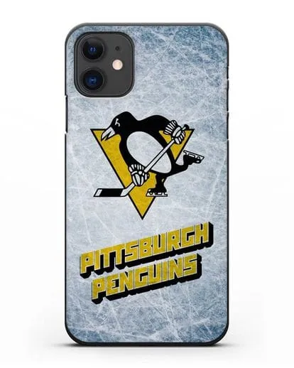 Чехол с рисунком Pittsburgh Penguins силиконовый для iPhone 11
