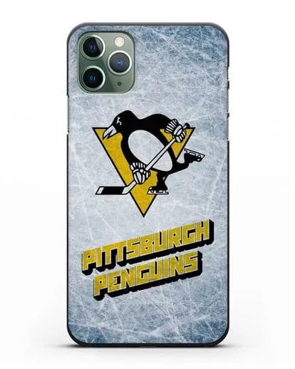 Чехол с рисунком Pittsburgh Penguins силиконовый для iPhone 11 Pro