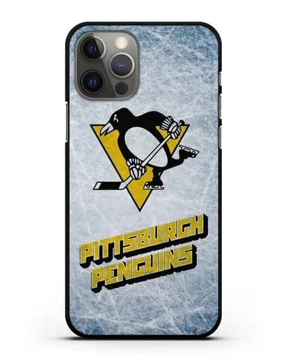 Чехол с рисунком Pittsburgh Penguins силиконовый для iPhone 12 Pro