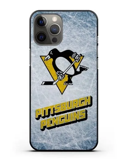 Чехол с рисунком Pittsburgh Penguins силиконовый для iPhone 12 Pro Max