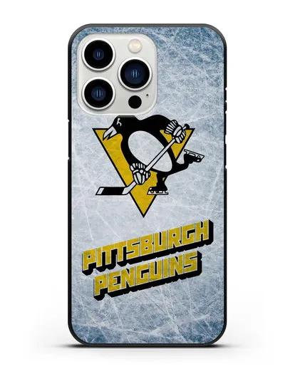 Чехол с рисунком Pittsburgh Penguins силиконовый для iPhone 13 Pro