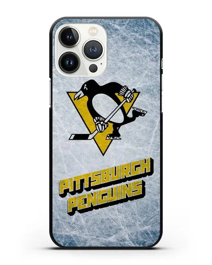 Чехол с рисунком Pittsburgh Penguins силиконовый для iPhone 13 Pro Max