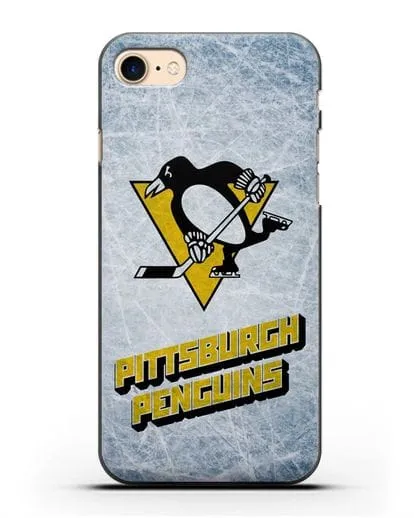 Чехол с рисунком Pittsburgh Penguins силиконовый для iPhone 7