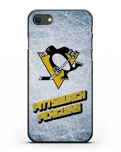 Чехол с рисунком Pittsburgh Penguins силиконовый для iPhone SE 2020