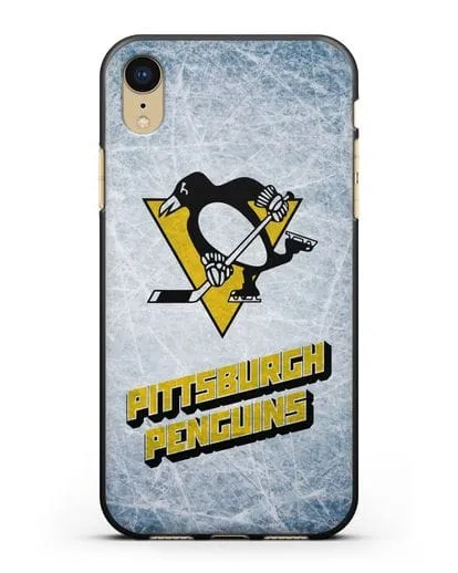 Чехол с рисунком Pittsburgh Penguins силиконовый для iPhone XR