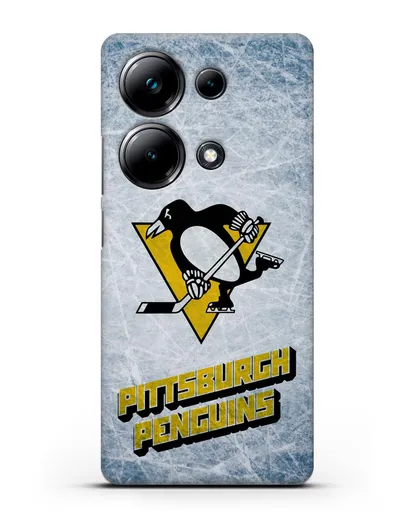 Чехол с рисунком Pittsburgh Penguins силиконовый для Xiaomi Poco M6 Pro