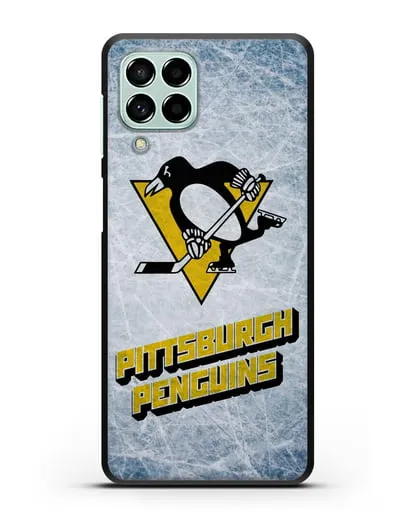 Чехол с рисунком Pittsburgh Penguins силиконовый для Samsung Galaxy M53 [SM-M536]