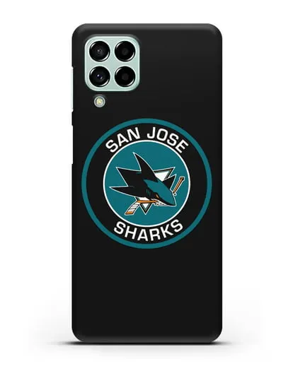 Чеxол с логотипом San Jose Sharks силиконовый для Samsung Galaxy M53 [SM-M536]