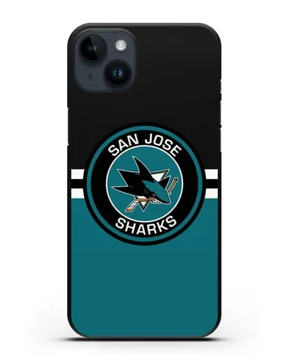 Чехол с символикой San Jose Sharks силиконовый для iPhone 14 Plus