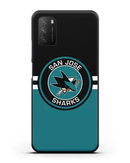 Чехол с символикой San Jose Sharks силиконовый для Xiaomi Poco M3