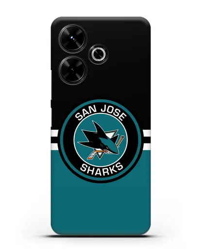 Чехол с символикой San Jose Sharks силиконовый для Xiaomi Poco M6