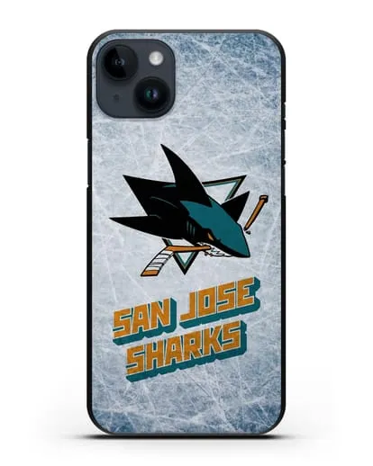 Чехол с рисунком San Jose Sharks силиконовый для iPhone 14 Plus