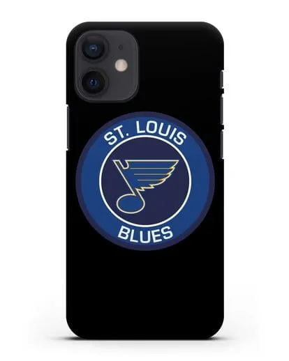 Чеxол с логотипом St. Louis Blues силиконовый для iPhone 12 mini