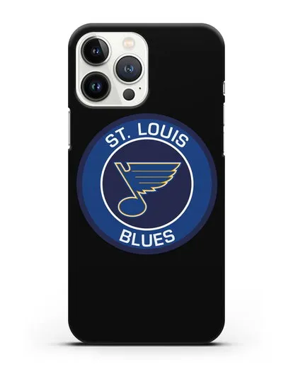 Чеxол с логотипом St. Louis Blues силиконовый для iPhone 13 Pro Max