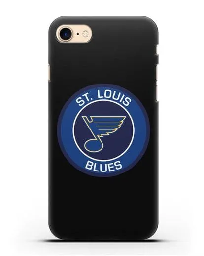 Чеxол с логотипом St. Louis Blues силиконовый для iPhone 8